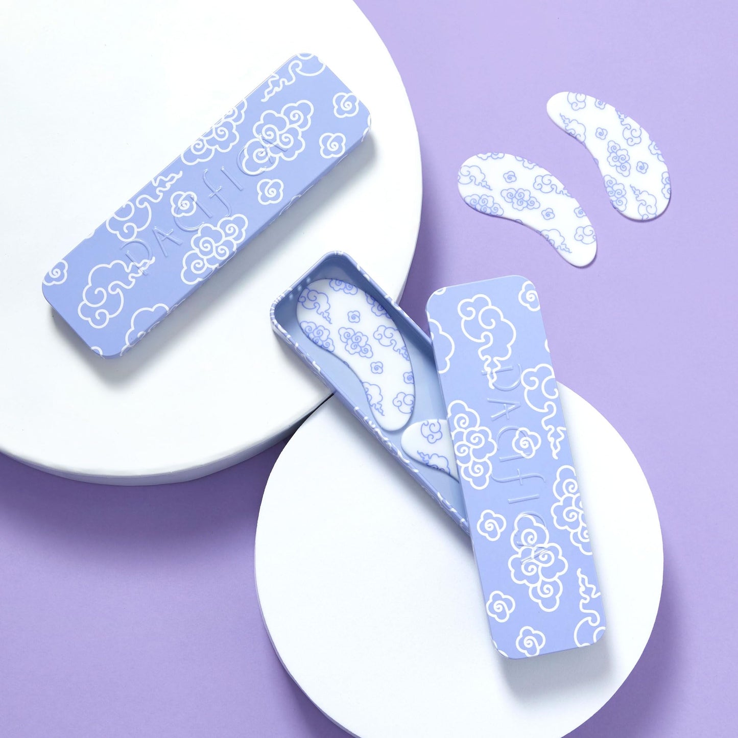 Pacifica Reusable Silicone Under Eye Mask for Dark Circles & Fine Lines, 2 Pieces with Serum & Storage Tin, Vegan & Cruelty-Free