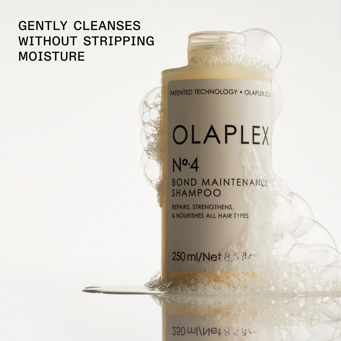 Olaplex No. 4 Bond Maintenance Shampoo, Repairs, Strengthens, & Nourishes All Hair Types, Adds Shine & Leaves Hair Feeling Soft, 8.5 fl oz