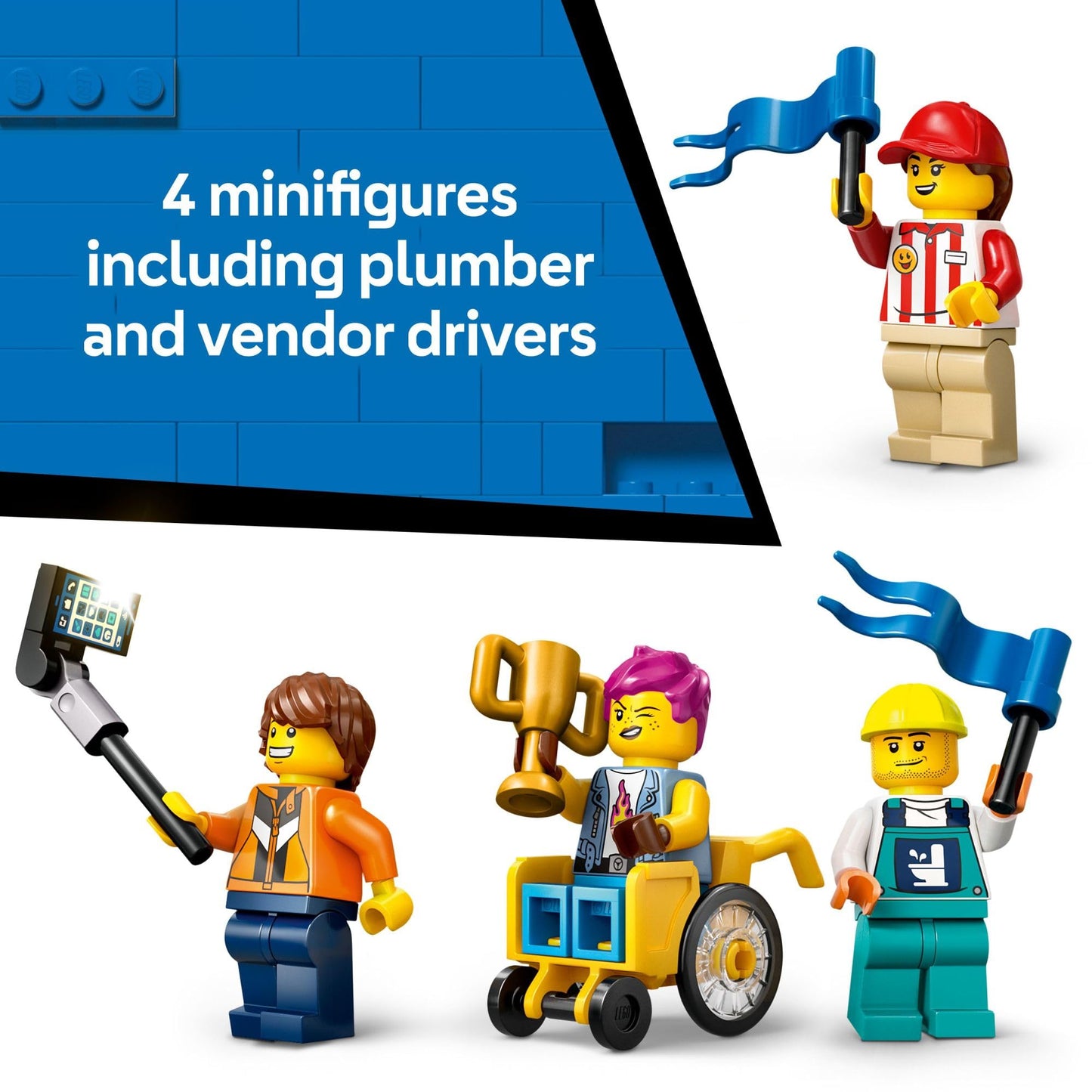 LEGO City No Limits Race Car Ramp Toy for Kids 6+ – Buildable Ramp with 2 Cars & 4 Minifigures, Racing Fun Gift Set 60460