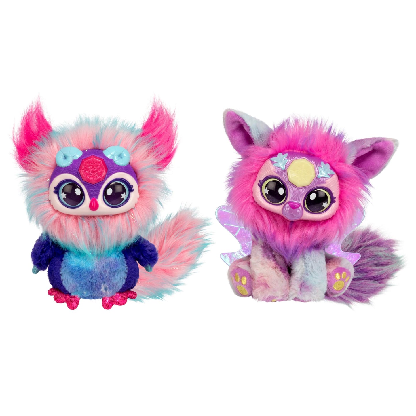 Magic Mixies Gem Surprise Cauldron Moon with Shimmer Eyes – Reveal Plush & 2 Lunar Gem Surprises (Styles Vary)