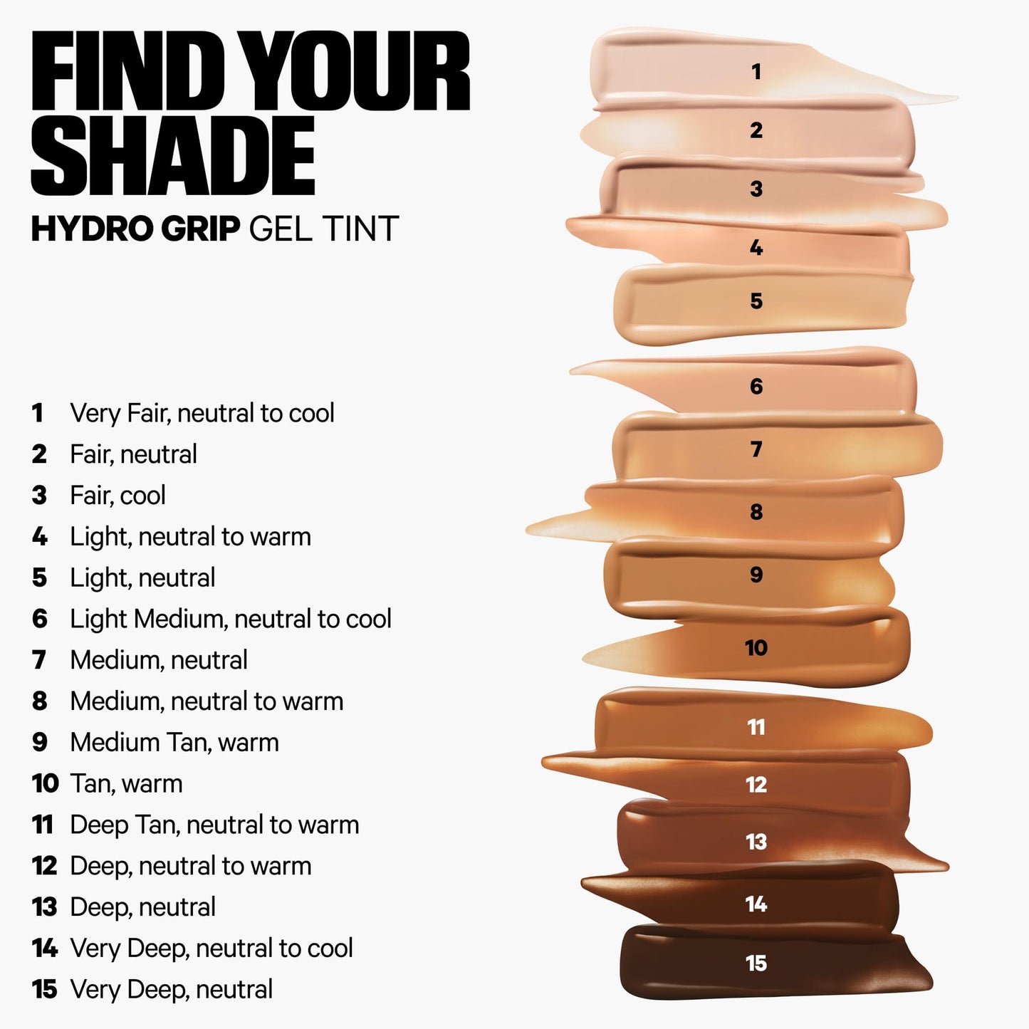 Milk Makeup Hydro Grip Hydrating Gel Skin Tint – Buildable Dewy Coverage, Hyaluronic Acid, Non-Comedogenic, 6 Light/Medium, 1oz