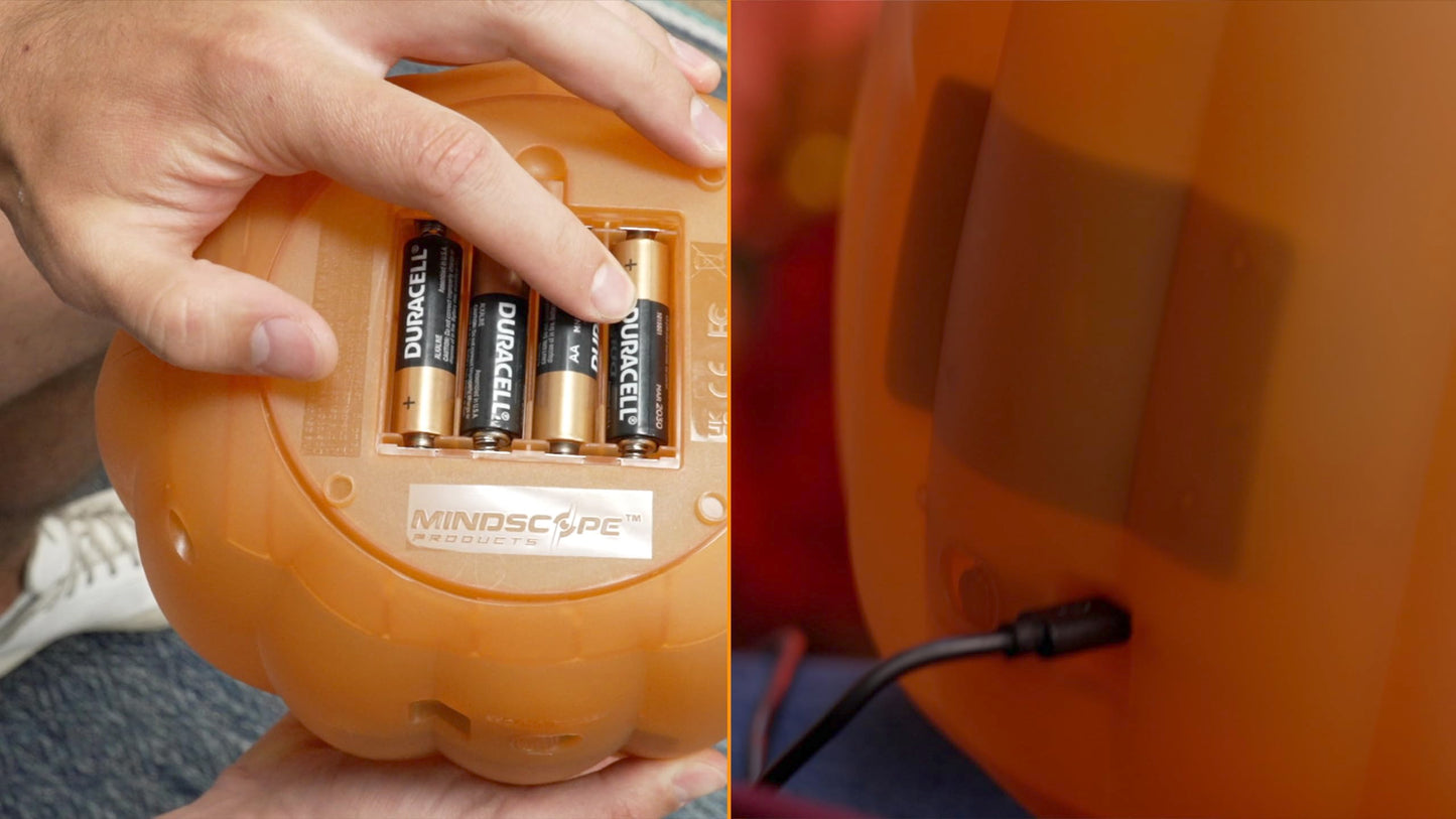 ANIMAT3D Jabberin' Jack Talking Animated Pumpkin with 8 Inch Screen and Built-in Projector + Speaker