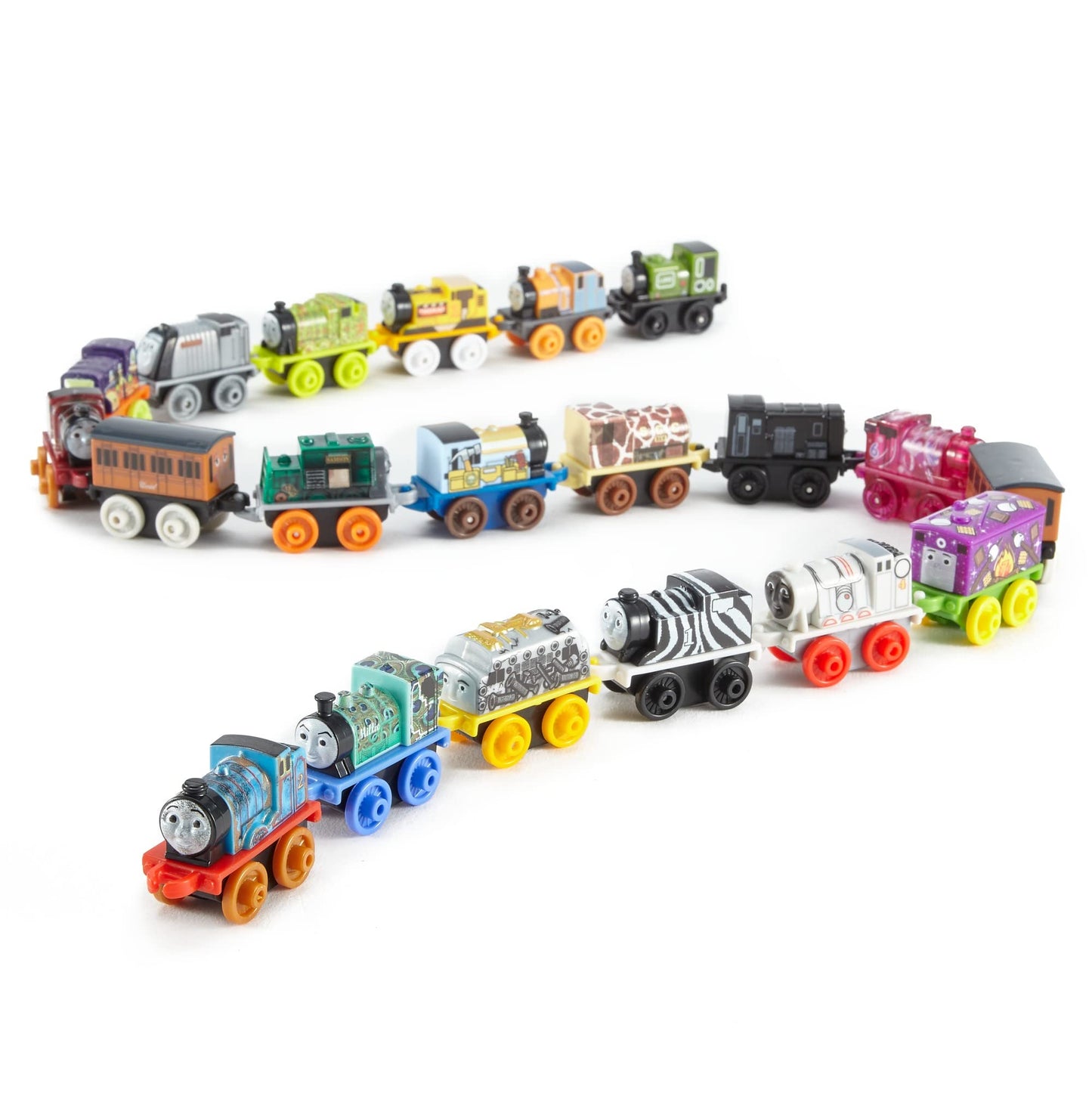 Thomas & Friends MINIS 20-Pack Mini Push-Along Trains & Railway Vehicles for Preschool Kids Ages 3+ – Amazon Exclusive