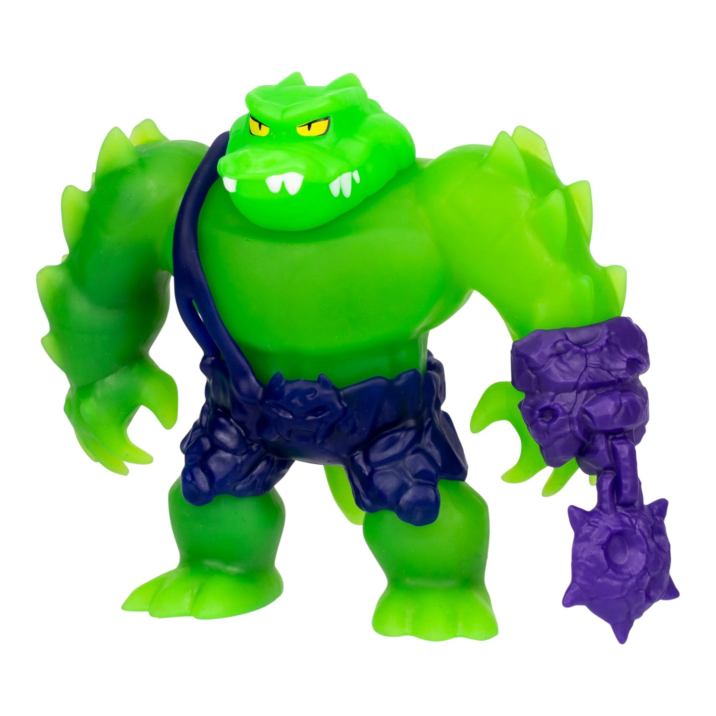 Heroes of Goo Jit Zu Meteor Madness Rock Jaw Action Figure with Goo Filling & Meteor Gauntlet, Sensory Toy Stretches 3X Size