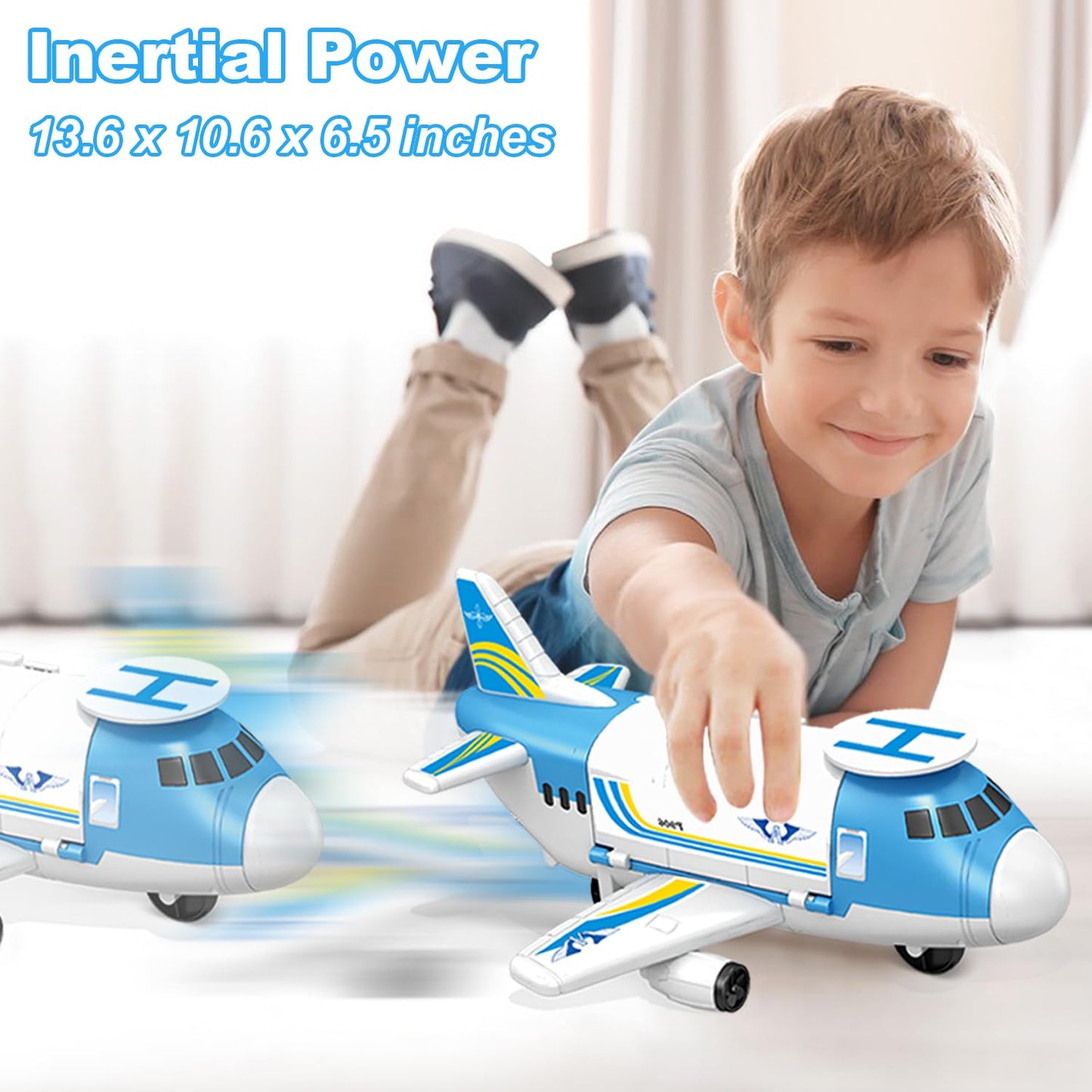 Airplane Toy for Toddlers & Kids, Ages 2-7 – Fun Plane Toy for Boys & Girls, Birthday Gift, Airplane Toys for 3-5 Year Olds