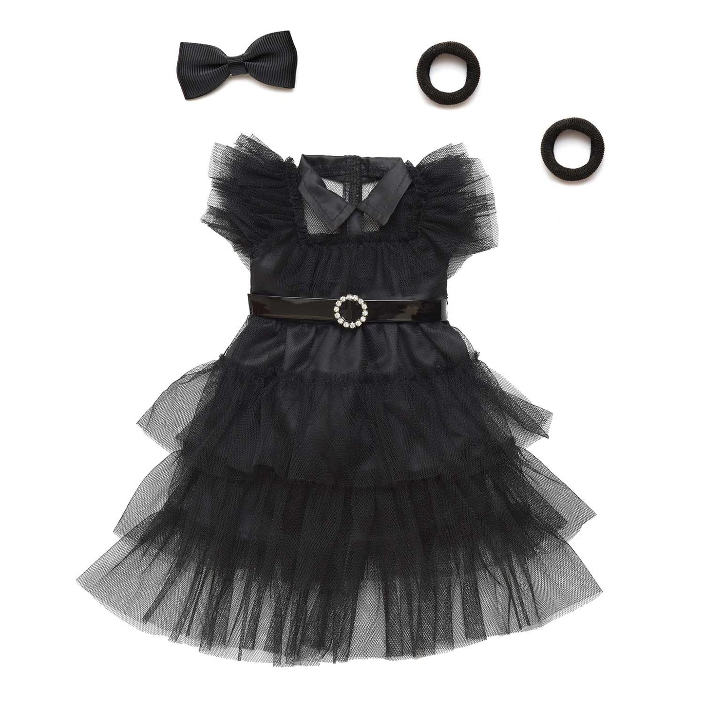 Sweet Dolly 18 Inch Doll Clothes Black Party Dress Costume Accessories for 18 Inch Dolls (Doll NOT Included)