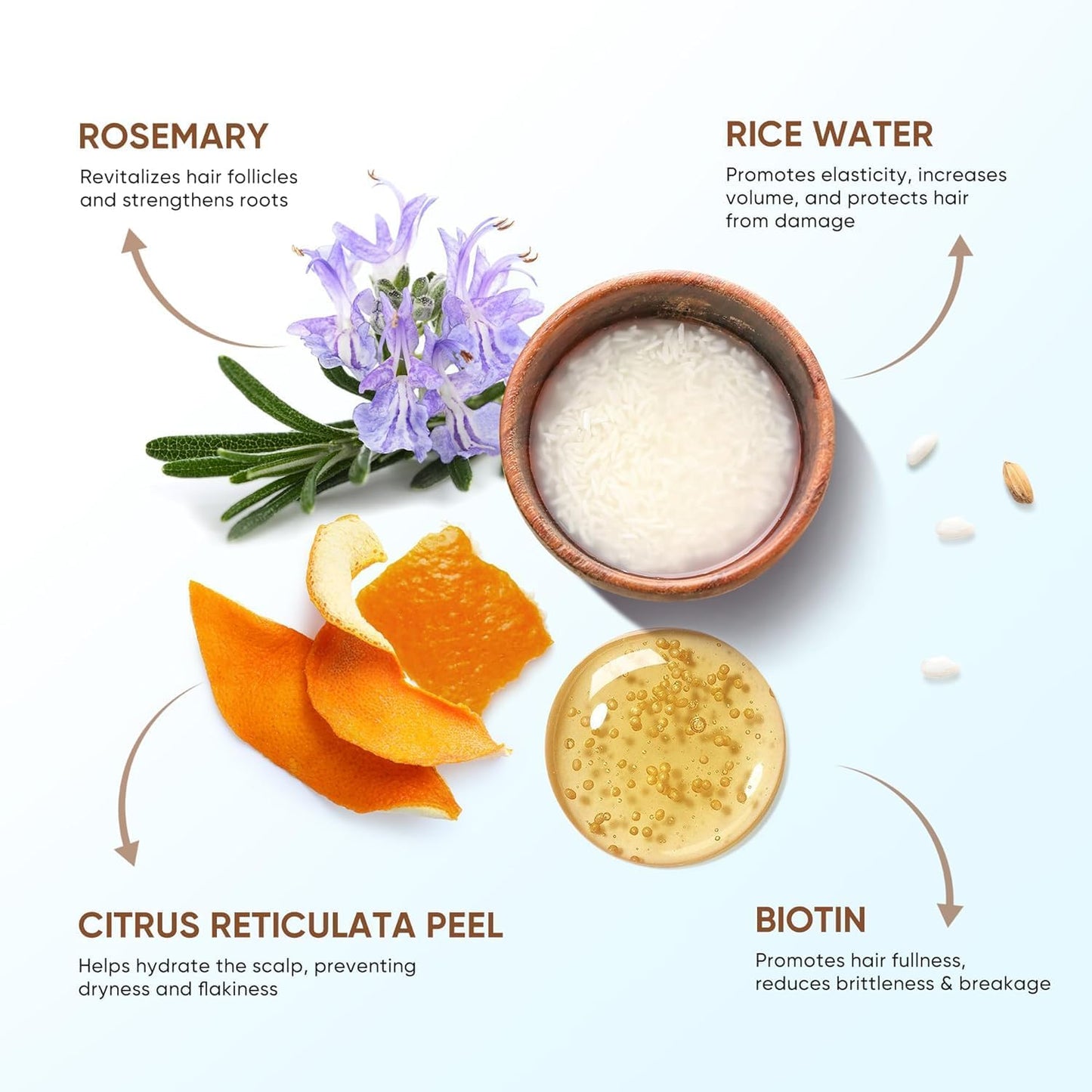 Svvimer Rice Water Hair Growth Shampoo - Biotin Thickening Shampoo for Hair Loss and Thinning - Sulfate Free for Women and Men 10 Fl Oz (Pack of 1)