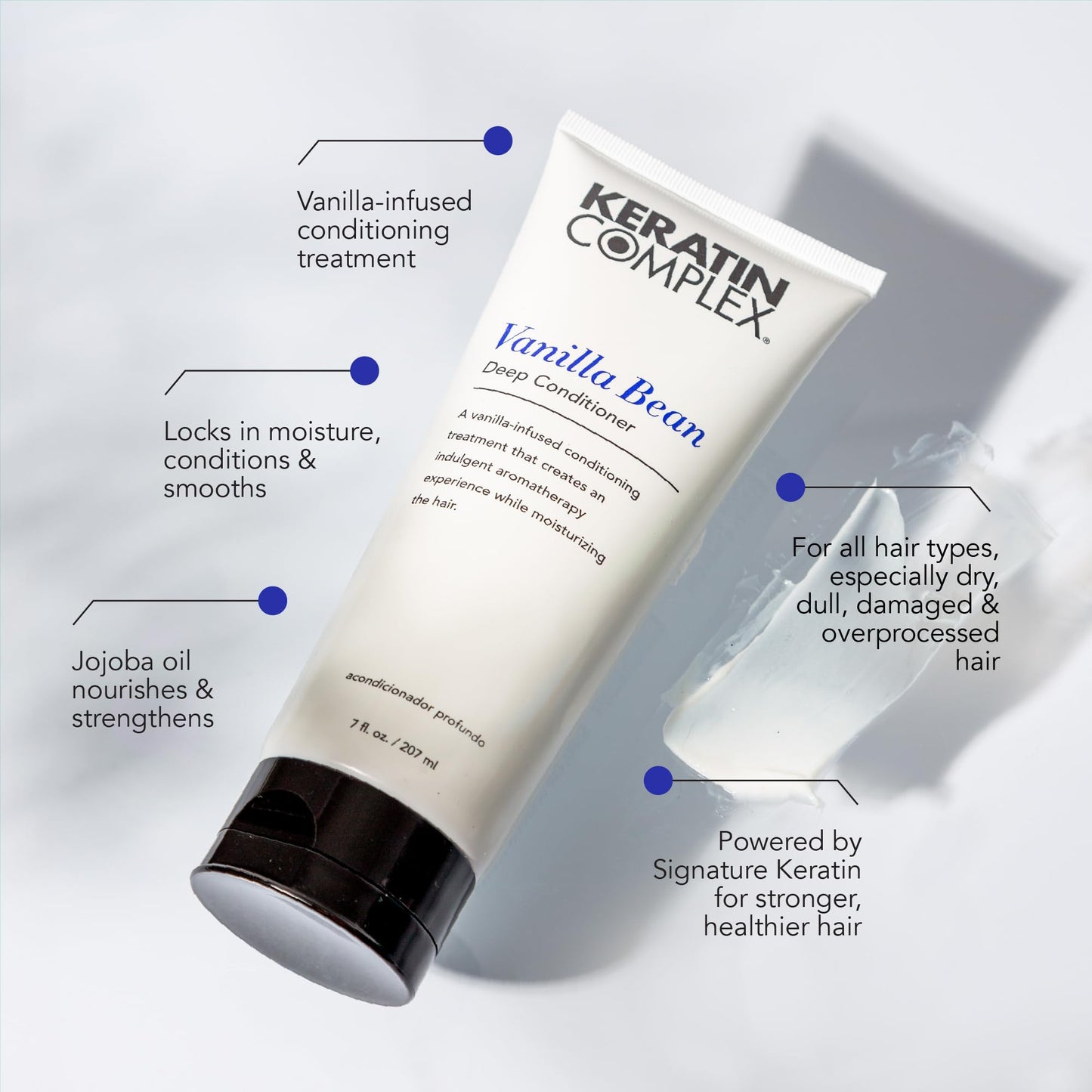 Keratin Complex - Vanilla Bean Deep Conditoner - 7 oz