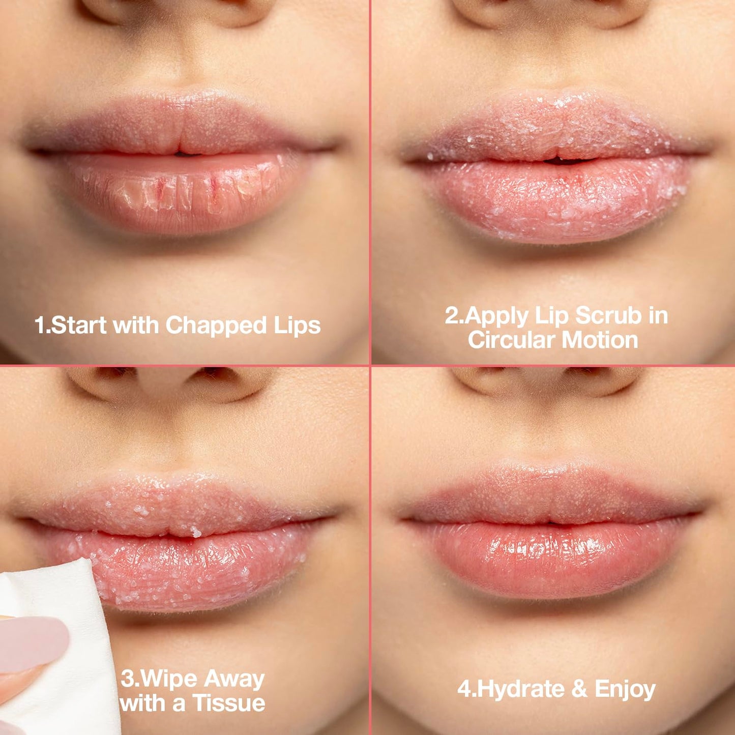 Palladio Lip Scrub Exfoliator – Moisturizing, Scented, Smooths Lips with Watermelon, Coconut & Vitamin E, Vegan & Cruelty-Free