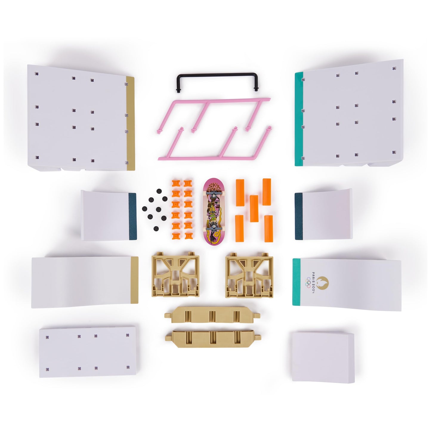 Tech Deck, Sky Brown’s Olympic Games Paris 2024 Ramp, Customizable X-Connect Park Creator Playset & Exclusive Fingerboard, Kids Toy for Ages 6 and up