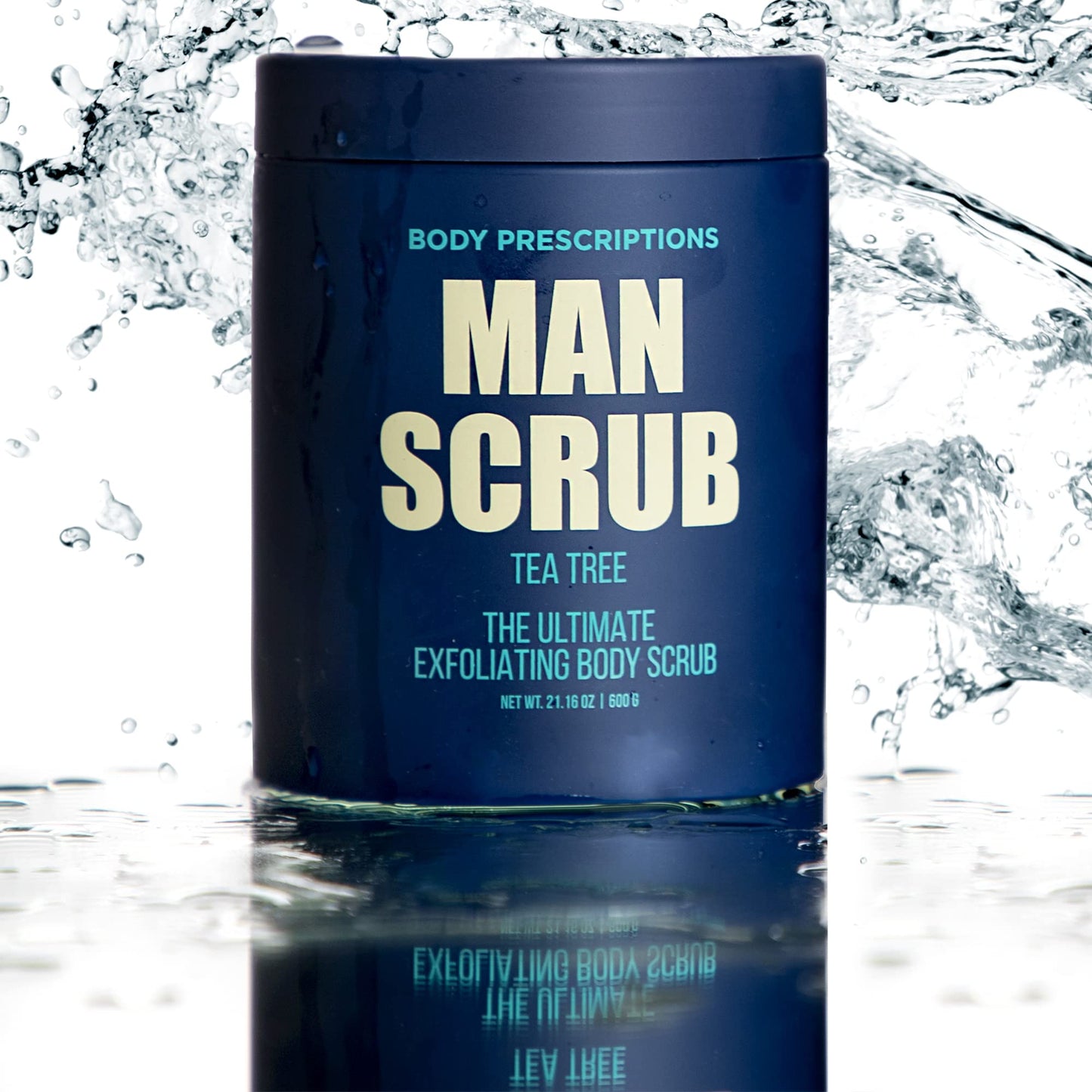 Body Prescriptions Men’s Exfoliating Body Scrub – 21oz Jar, Ultimate Skin Cleansing Wash for All Skin Types, Pack of 4 Combo