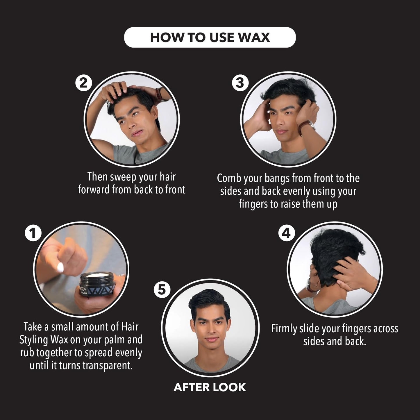 Gatsby Hair Styling Wax Matt & Hard 75g Grey