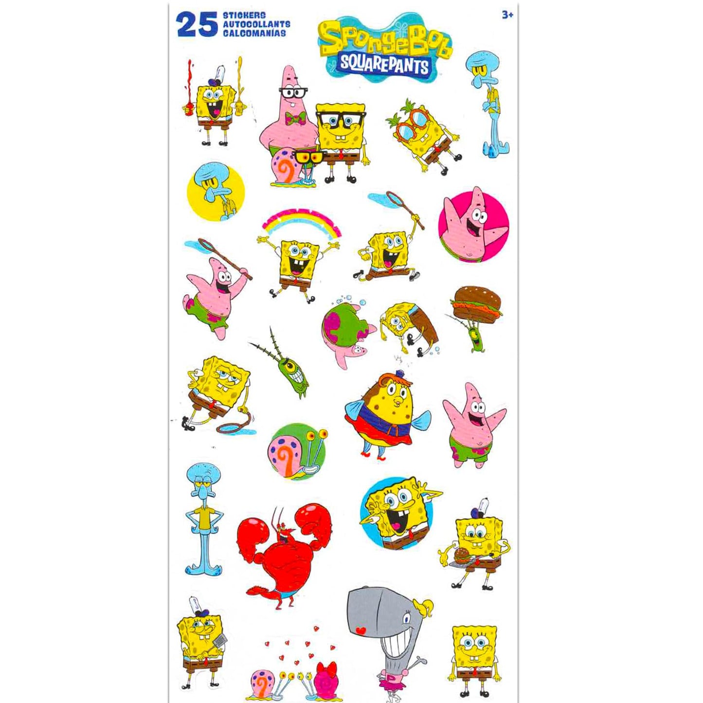Spongebob Squarepants Floor Puzzle Set - Bundle with 36 Pc Spongebob Floor Puzzle, Stickers, More | Spongebob Toys for Kids 5-7