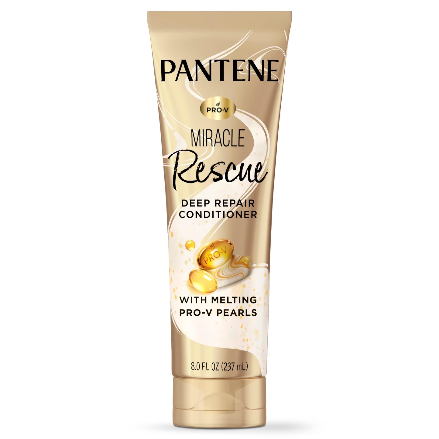 Pantene Miracle Rescue Deep Conditioner with Melting Pro-V Pearls - For Dry, Damaged, or Color-Treated Hair - Intense Moisture & Repair - 8.0 Oz