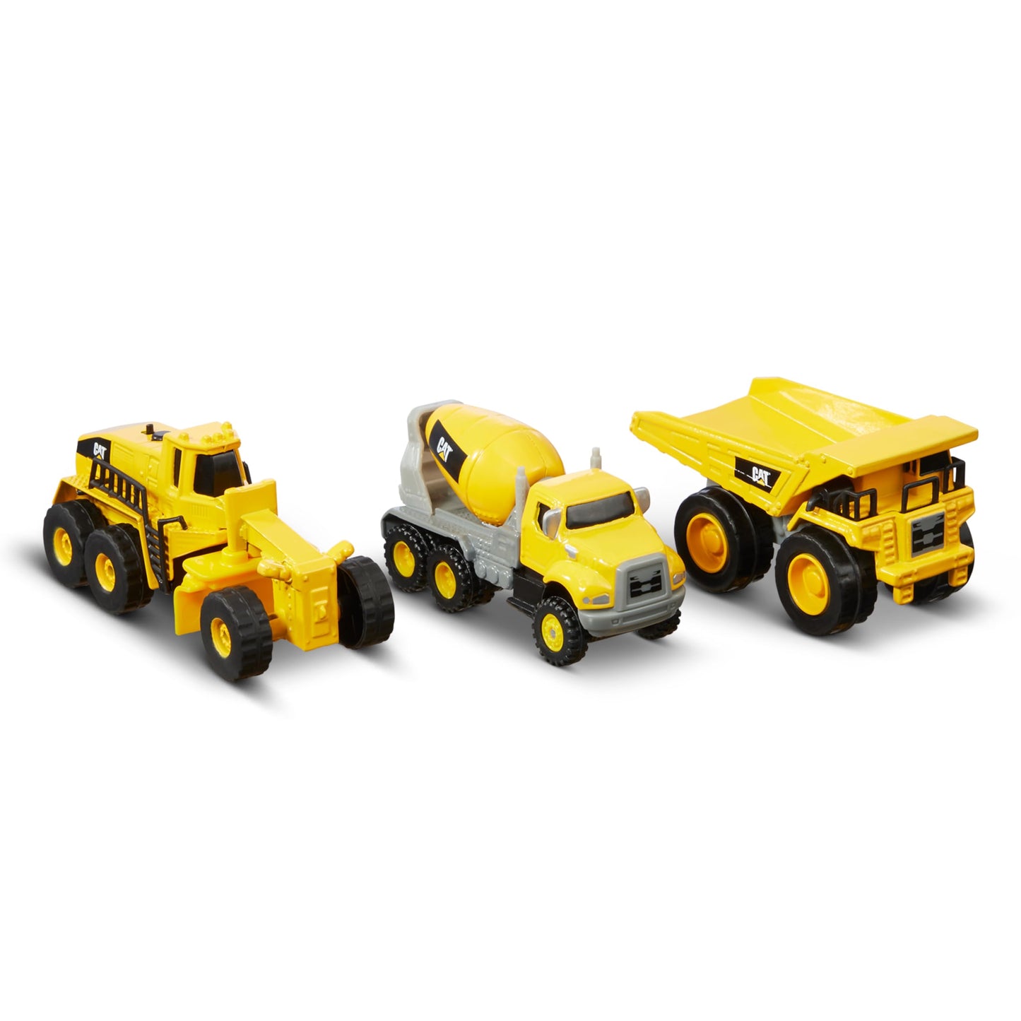 CAT Construction Toys CAT Construction Die Cast Metal 3 Pack Vehicles - Dump Truck/Cement Mixer/Grader for Ages 3+