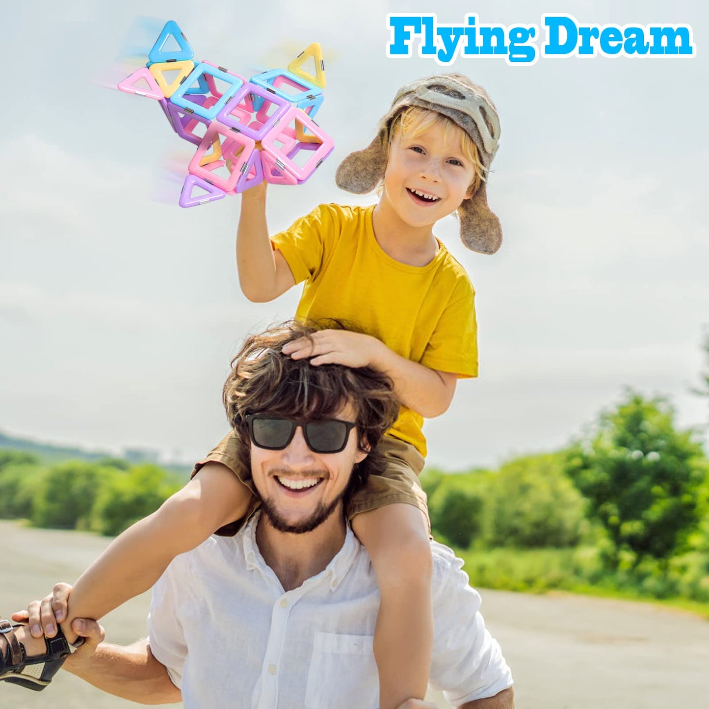 Magnetic Tiles Building Set for Kids 3-8+, STEM Castle Blocks, Macaron Colors, Creative Educational Toys, Birthday & Christmas Gift