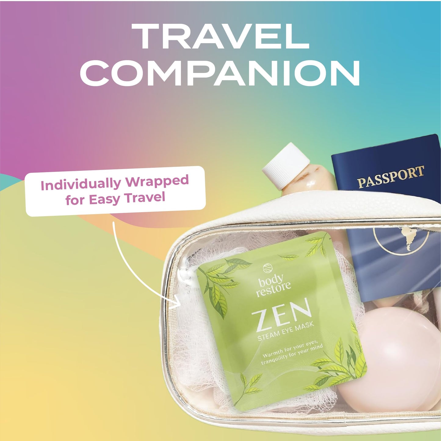 Body Restore Heated Eye Mask 5 Pack – Self-Heating Warm Compress for Dry Eyes, Relaxation, Stye Treatment, Gifts & Stocking Stuffers