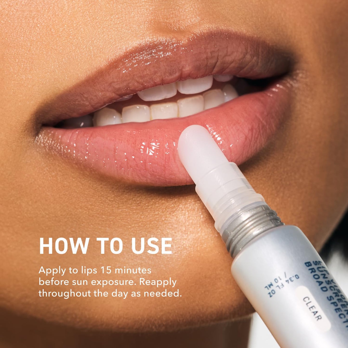 Prequel Skin Lip Visor SPF 30 Mint Lip Balm, Clear Moisturizing Semi-Gloss Sunscreen, Non-Sticky, Daily Use – 2 Pack