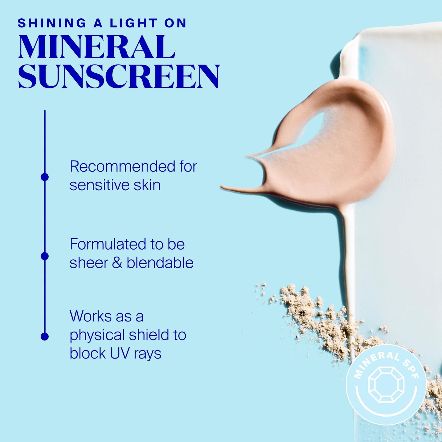 Supergoop! Mineral Mattescreen SPF 40 Face Sunscreen - 100% Mineral, Oil-Free, Pore-Minimizing, Shine Control, Water & Sweat Resistant, 45mL