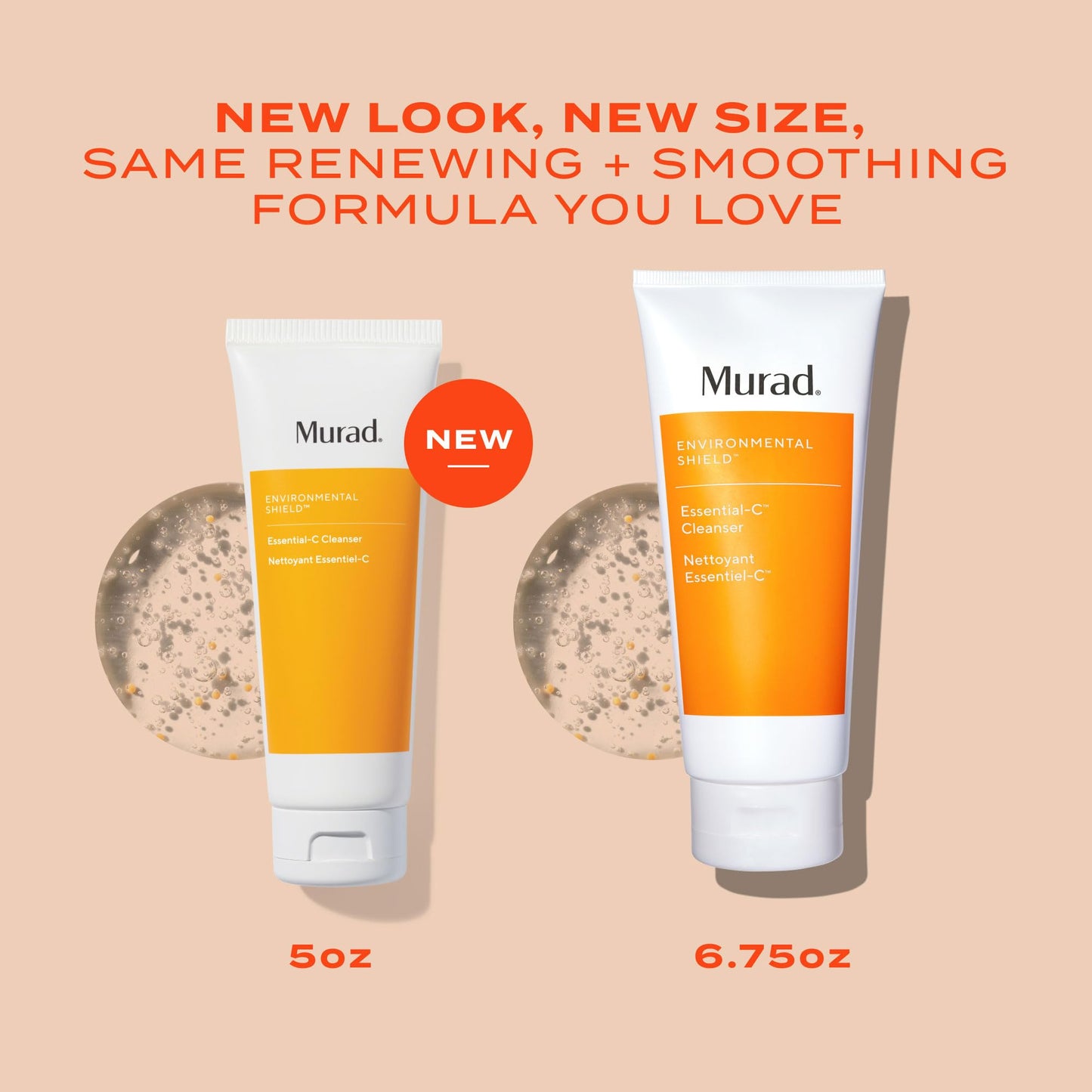 Murad Essential-C Facial Cleanser - Foaming Gel Face Wash- Vitamin C & Antioxidant Rich Treatment Backed by Science, 5.0 Fl Oz