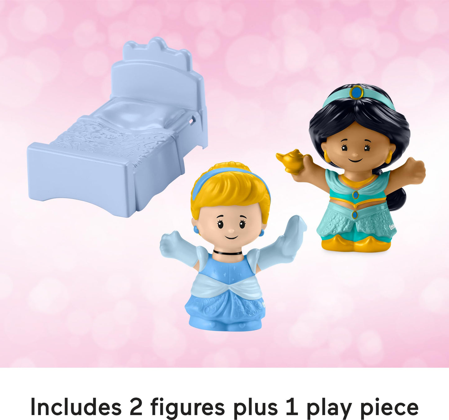 Fisher-Price Little People Toddler Toy Disney Princess Magical Lights & Dancing Castle Musical Playset for Pretend Play Ages 18+ Months
