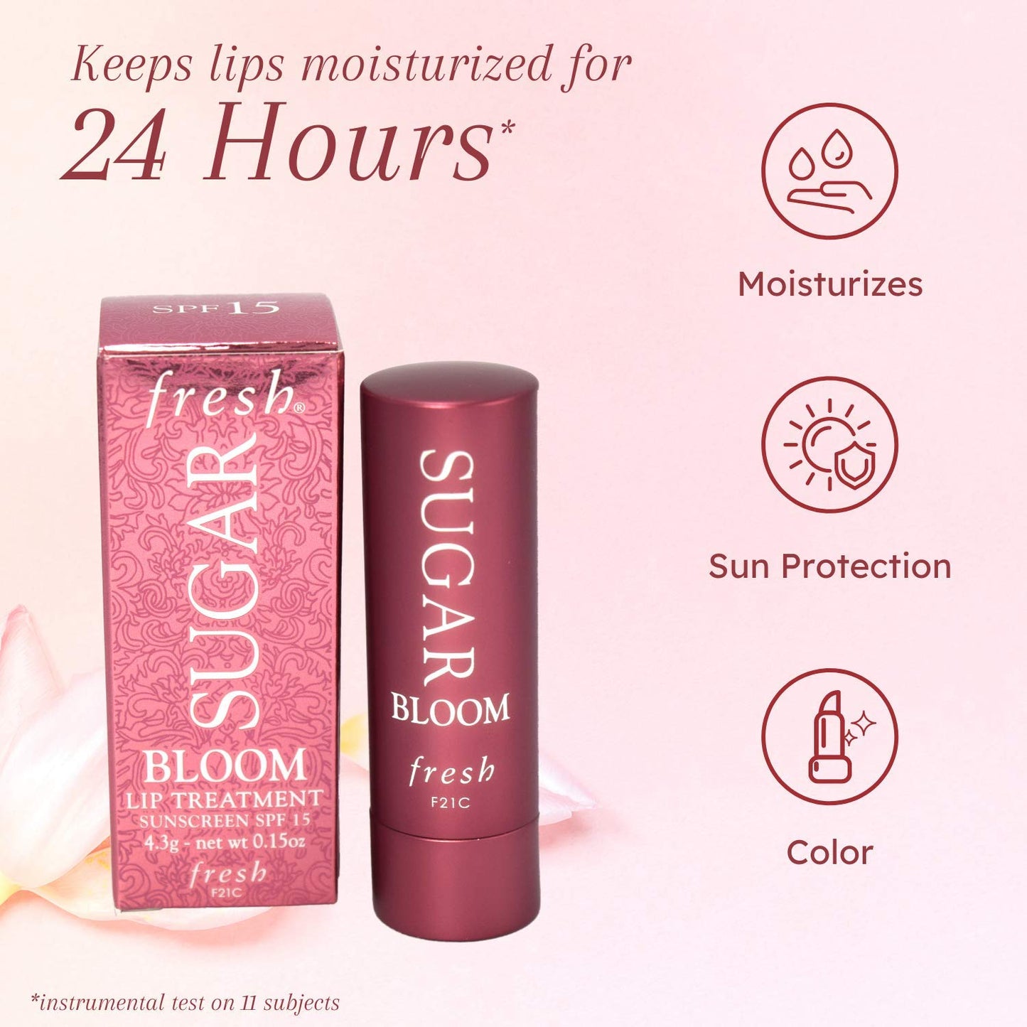 FRESH SUGAR BLOOM TINTED LIP TREATMENT SPF 15 SUNSCREEN 4.3G