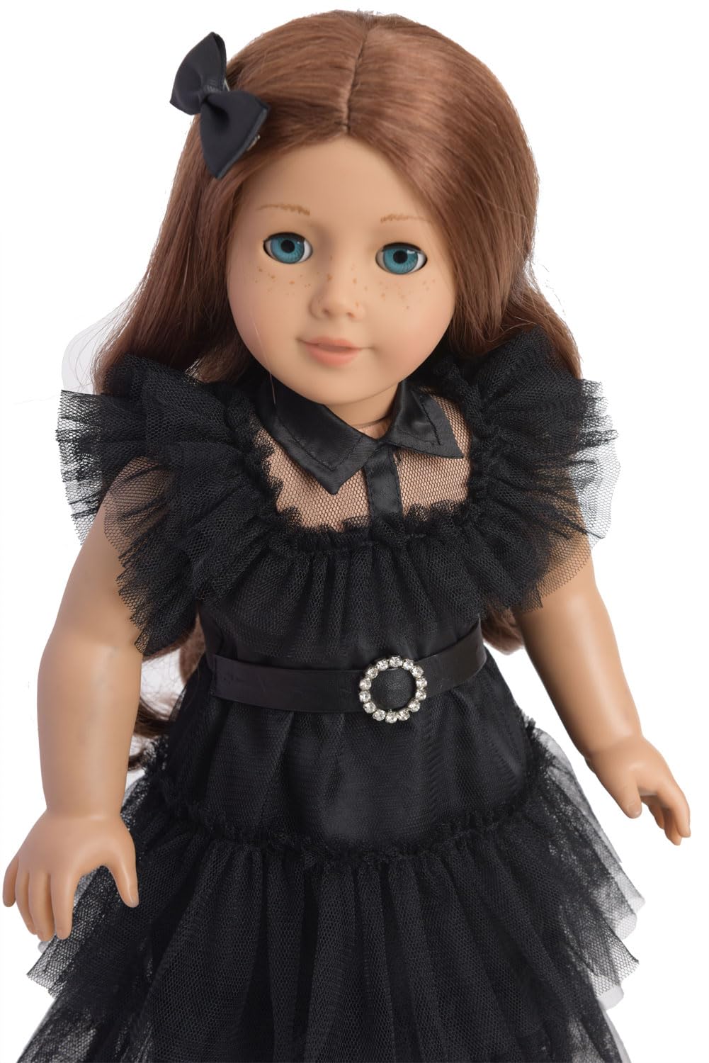 Sweet Dolly 18 Inch Doll Clothes Black Party Dress Costume Accessories for 18 Inch Dolls (Doll NOT Included)