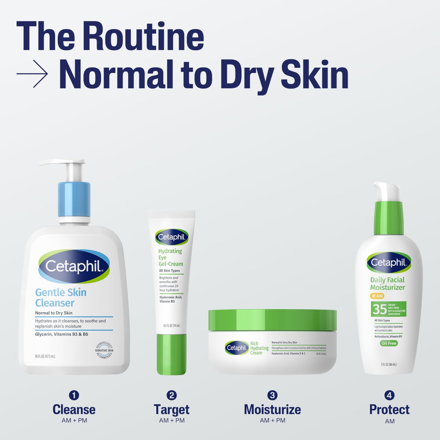 Cetaphil Hydrating Eye Gel-Cream with Hyaluronic Acid, 0.5 oz – Brightens, Smooths & Provides 24H Hydration for All Skin Types