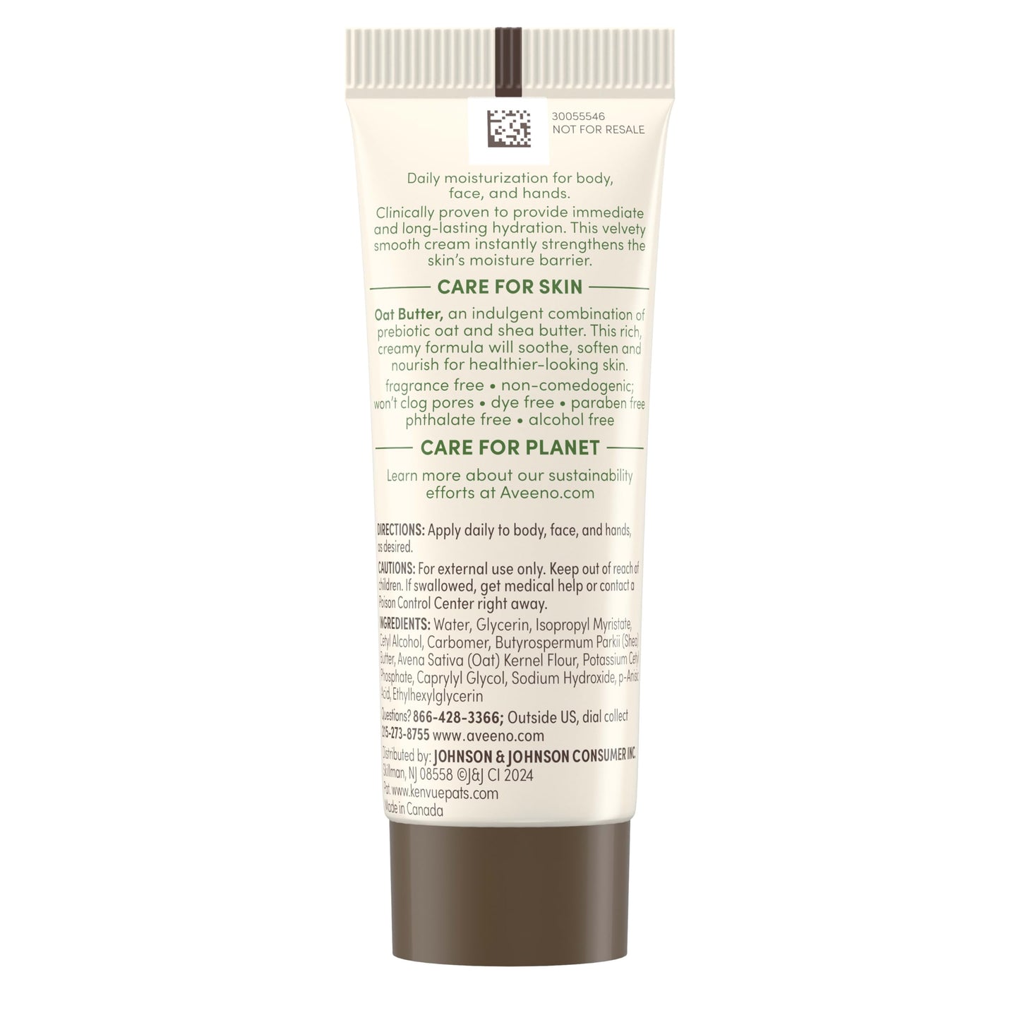 Aveeno Skincare Bundle – Positively Radiant SPF 30 Face Moisturizer 2.3 fl. oz + Travel Daily Moisturizing Cream 0.8 oz, 2-Pack