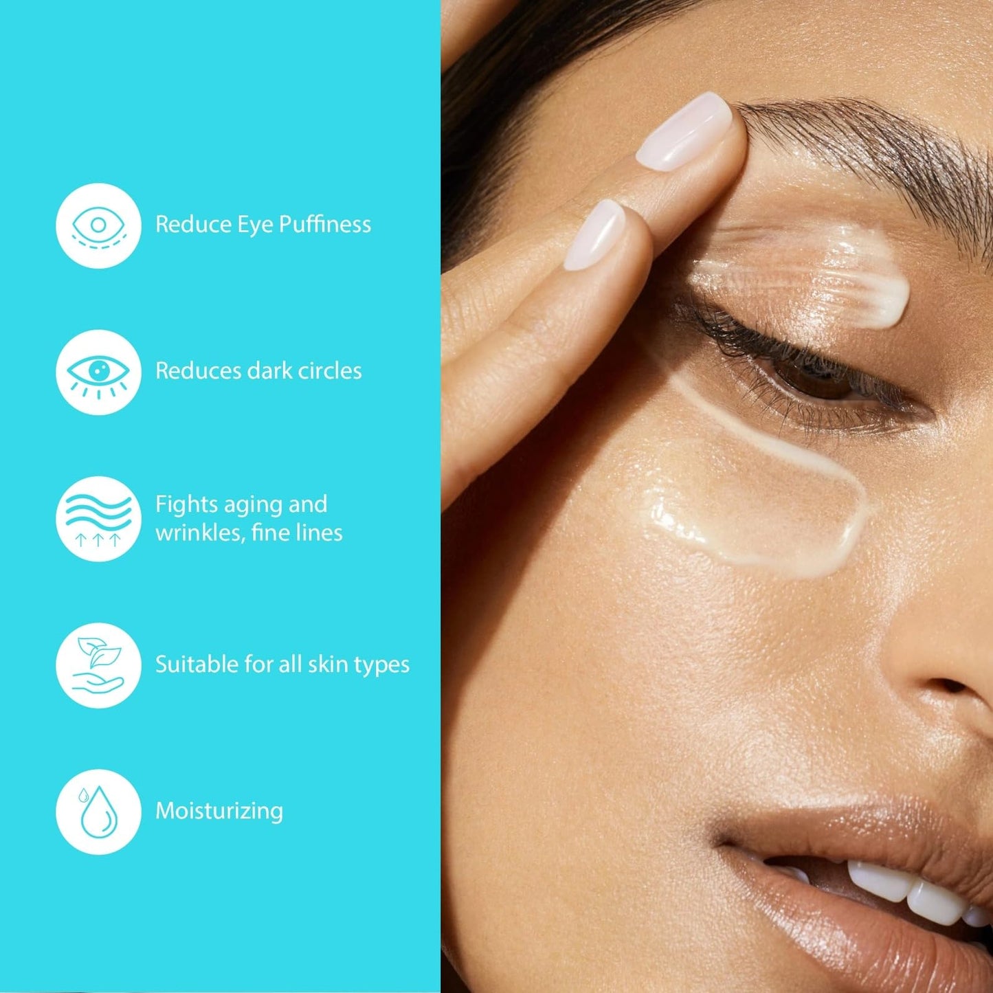 SEACALL Retinol Eye Cream with Caffeine, Hyaluronic Acid & Vitamin C – Anti-Aging, Dark Circles & Puffiness Treatment, 15ml