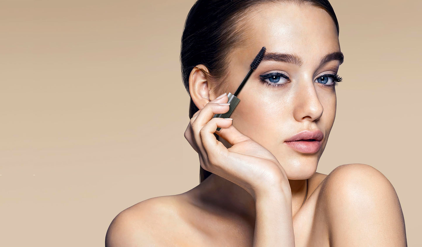 Root touch up, temporary hair color to cover gray hairlines, eyebrows, Mustache & Beards Greyfree 2 PACK (LIGHT BROWN)