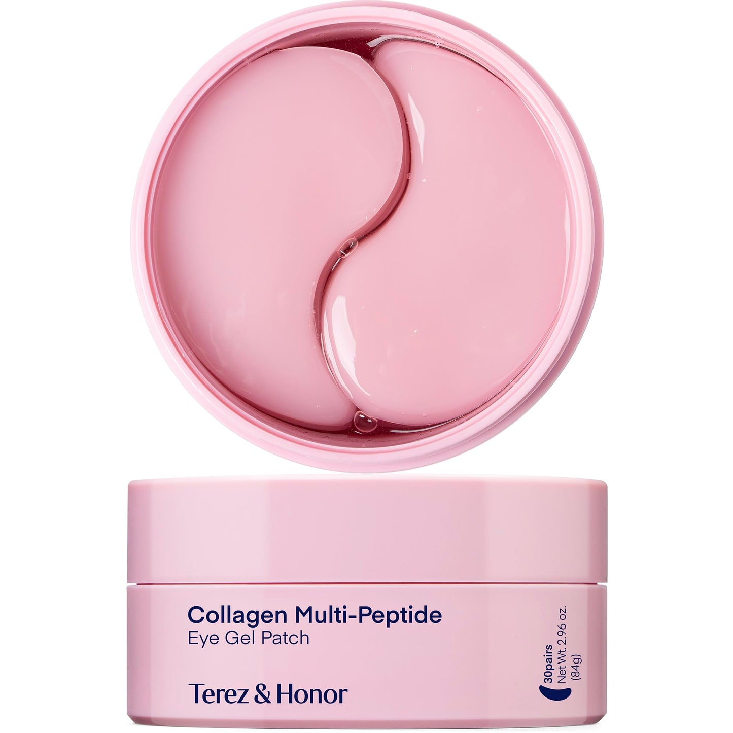 TEREZ & HONOR Peptide Collagen Under Eye Patches, 60 Hydrogel Masks for Dark Circles, Puffiness, Wrinkles & Anti-Aging Care