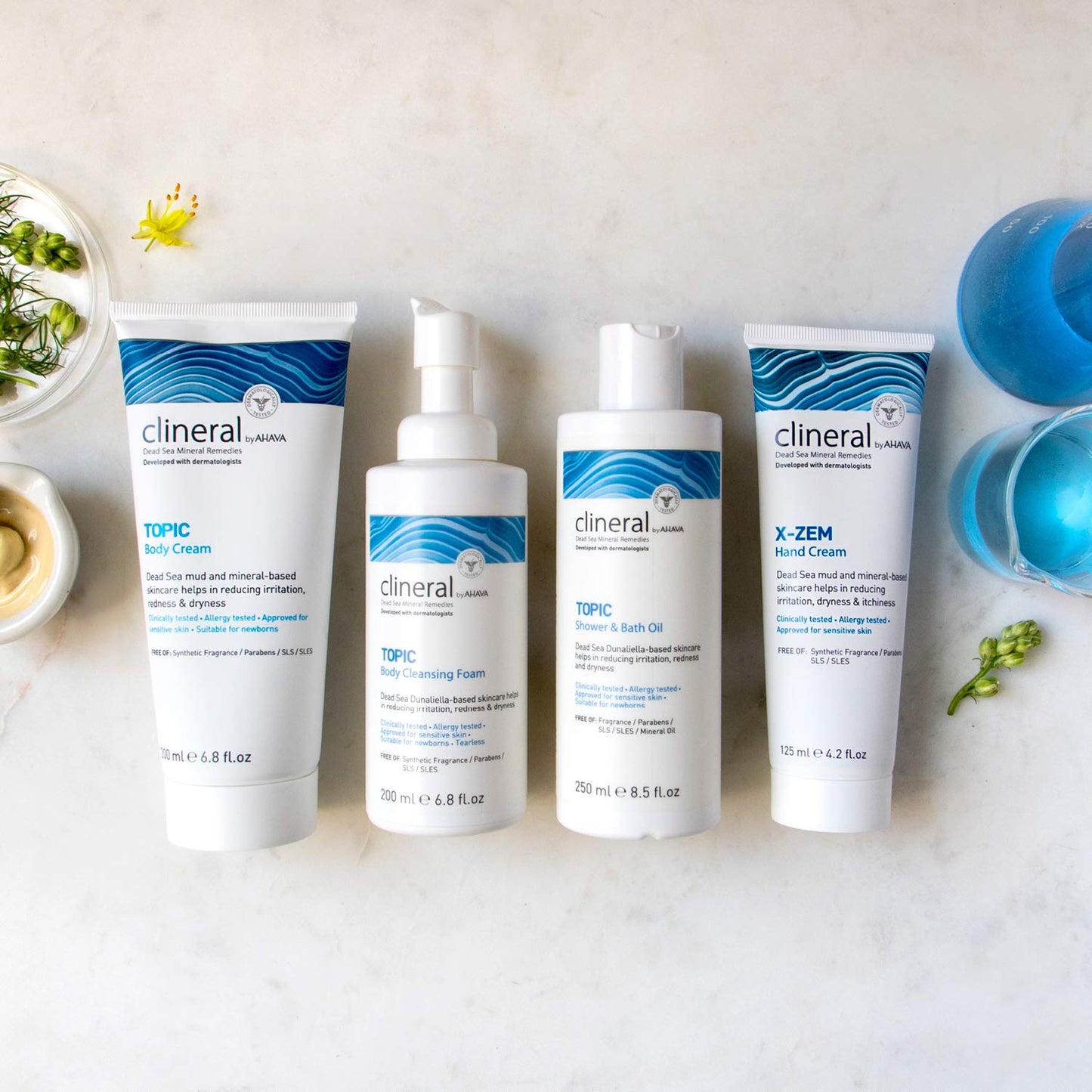 AHAVA Clineral Body Cleansing Foam, 6.8 oz – Refreshing Foam with Osmoter, Grapefruit & Dunaliella Algae for Hydration & Soothing Skin