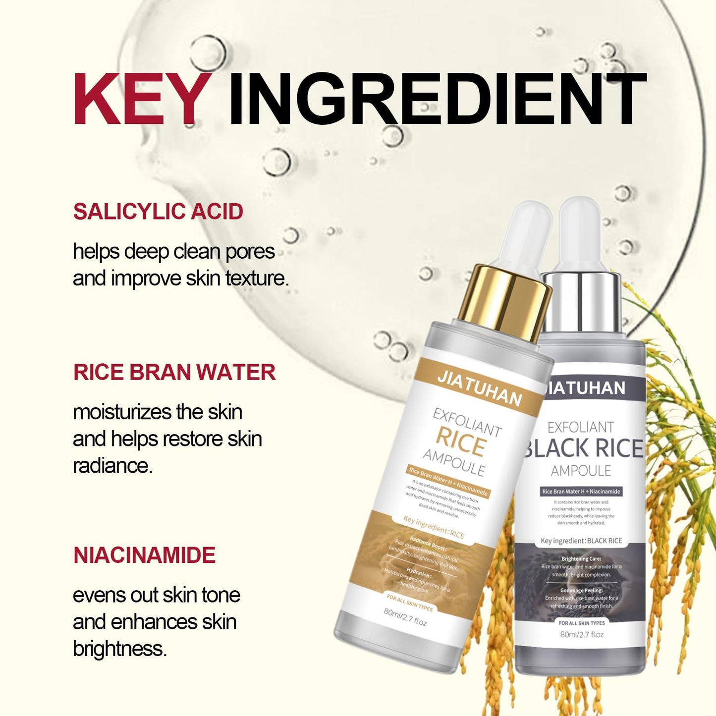 Peel Shot Glow Rice Ampoule Duo Set – White & Black Rice Facial Mask & Body Scrub, Reduces Blackheads, Shrinks Pores, All Skin Types, 2.7 fl oz, 14-Pack