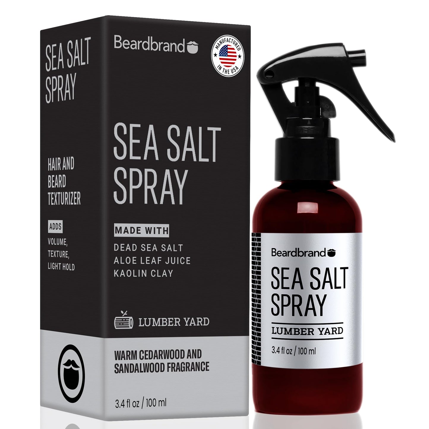 Sea Salt Spray for Men – Texturizing Hair Spray for Effortless Volume & All-Day Hold | Lightweight, Natural Finish with Lumber Yard Scent