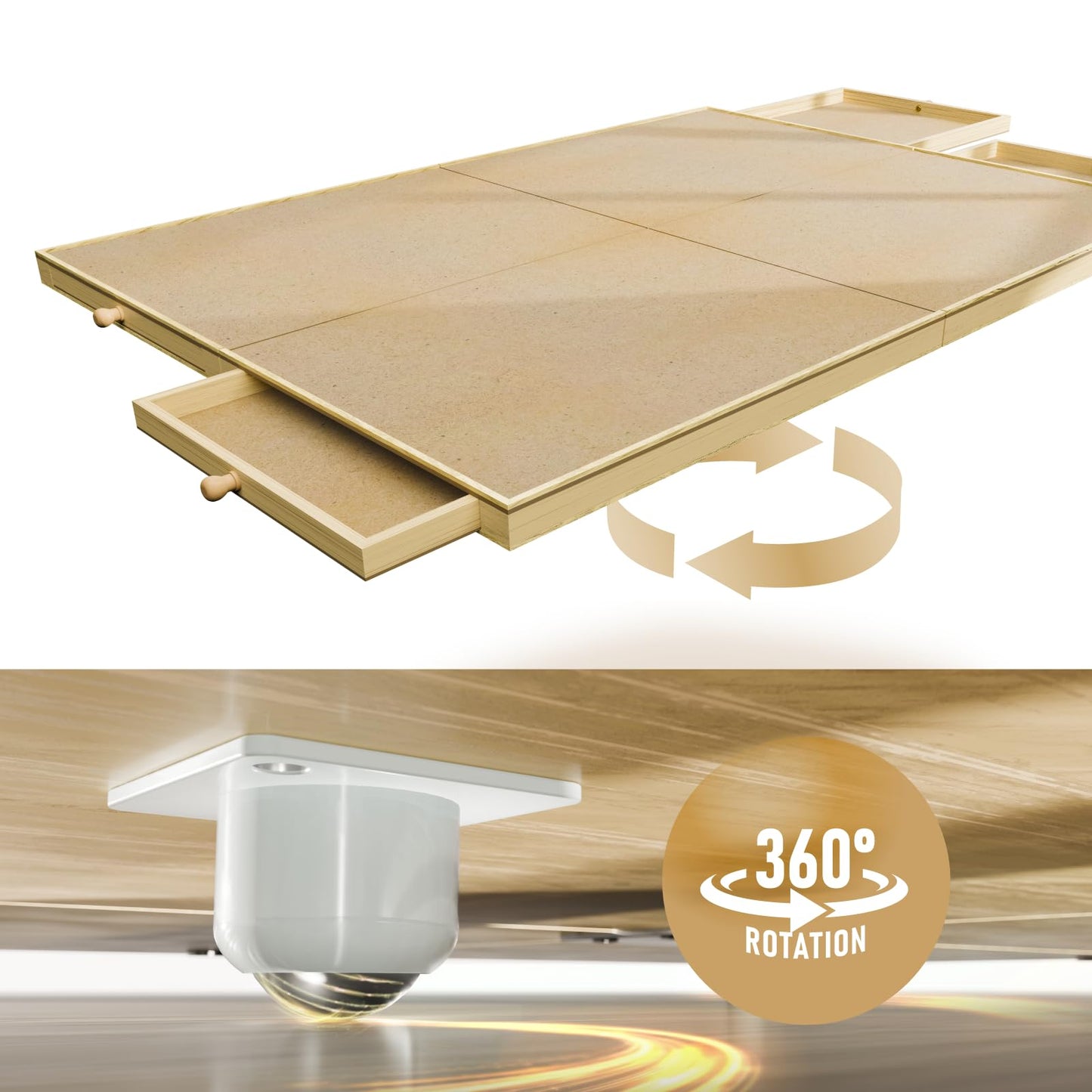 1500 Piece Rotating Puzzle Board, 25"x33" Jigsaw Puzzle Table with Drawer Storage and Puzzle Cover,Portable Puzzle Board for Adults