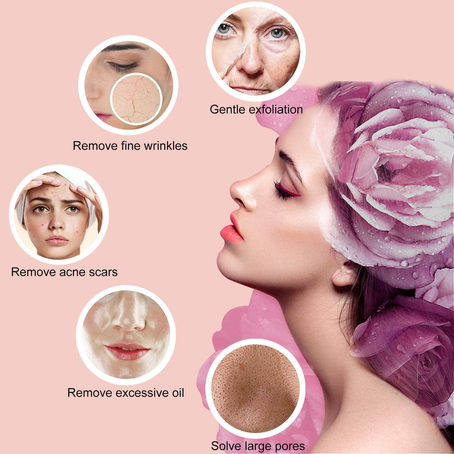 Diamond Microdermabrasion Machine, Yofuly 65-68cmHg Suction Power Professional Dermabrasion, Home Use Facial Skin Care Equipment