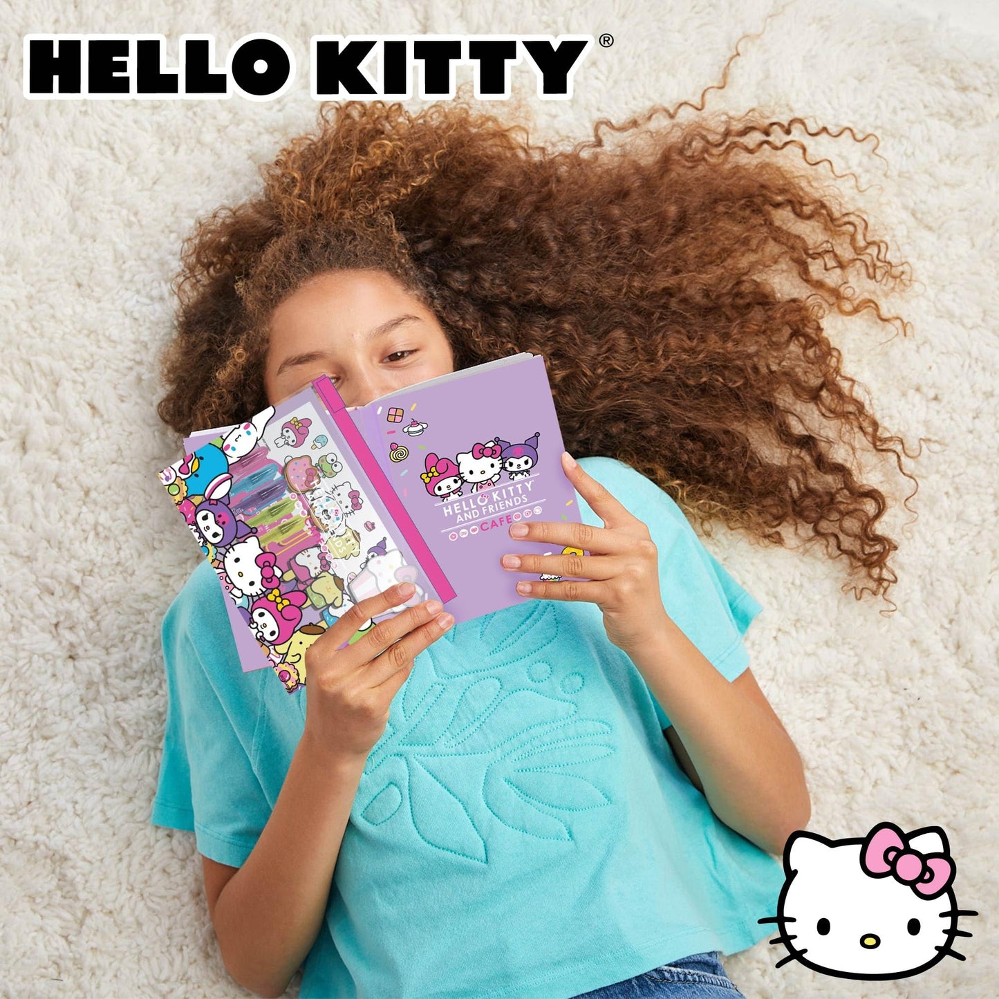 Hello Kitty & Friends 22-Piece Cafe Stationery Set – Cute School Supplies, Notebook, Squishy Stickers & Fun Accessories