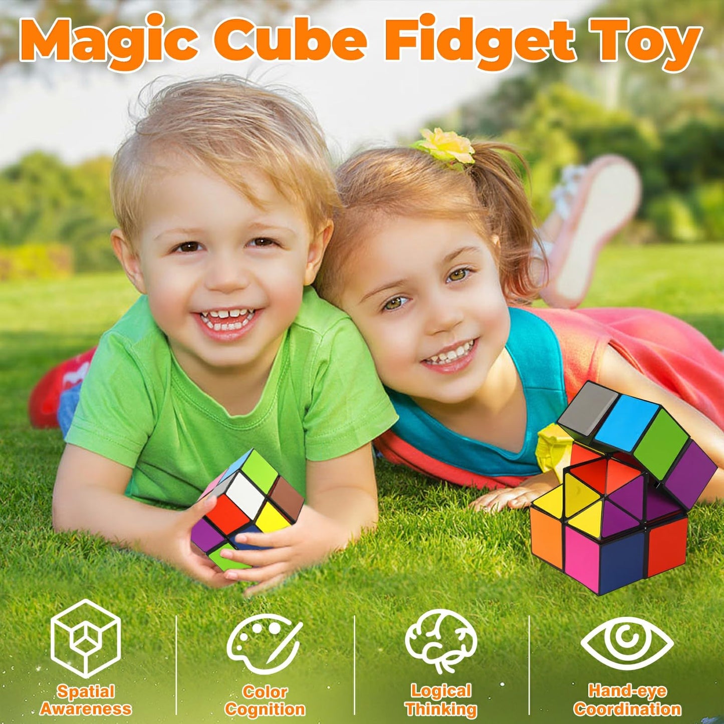 Star Cube Magic Cube Set, 2 in 1 Yoshimoto Cube for Kids and Adults, Toy for Boys and Girls Ages 8-12