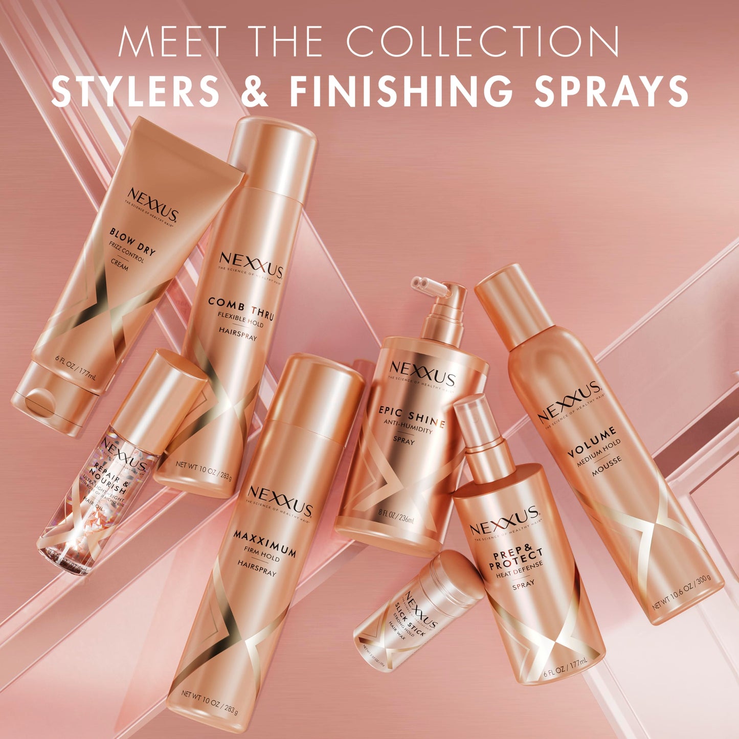 Nexxus Heat Defense Spray Prep & Protect for 450 degree heat protection, with StyleProtect Technology 6 oz