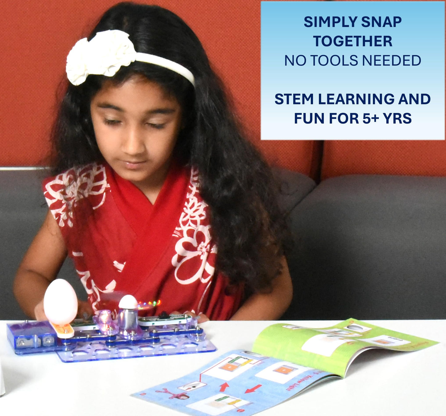 Snap Circuits Beginner, Electronics Exploration Kit, Stem Kit for Ages 5-9 (SCB-20)