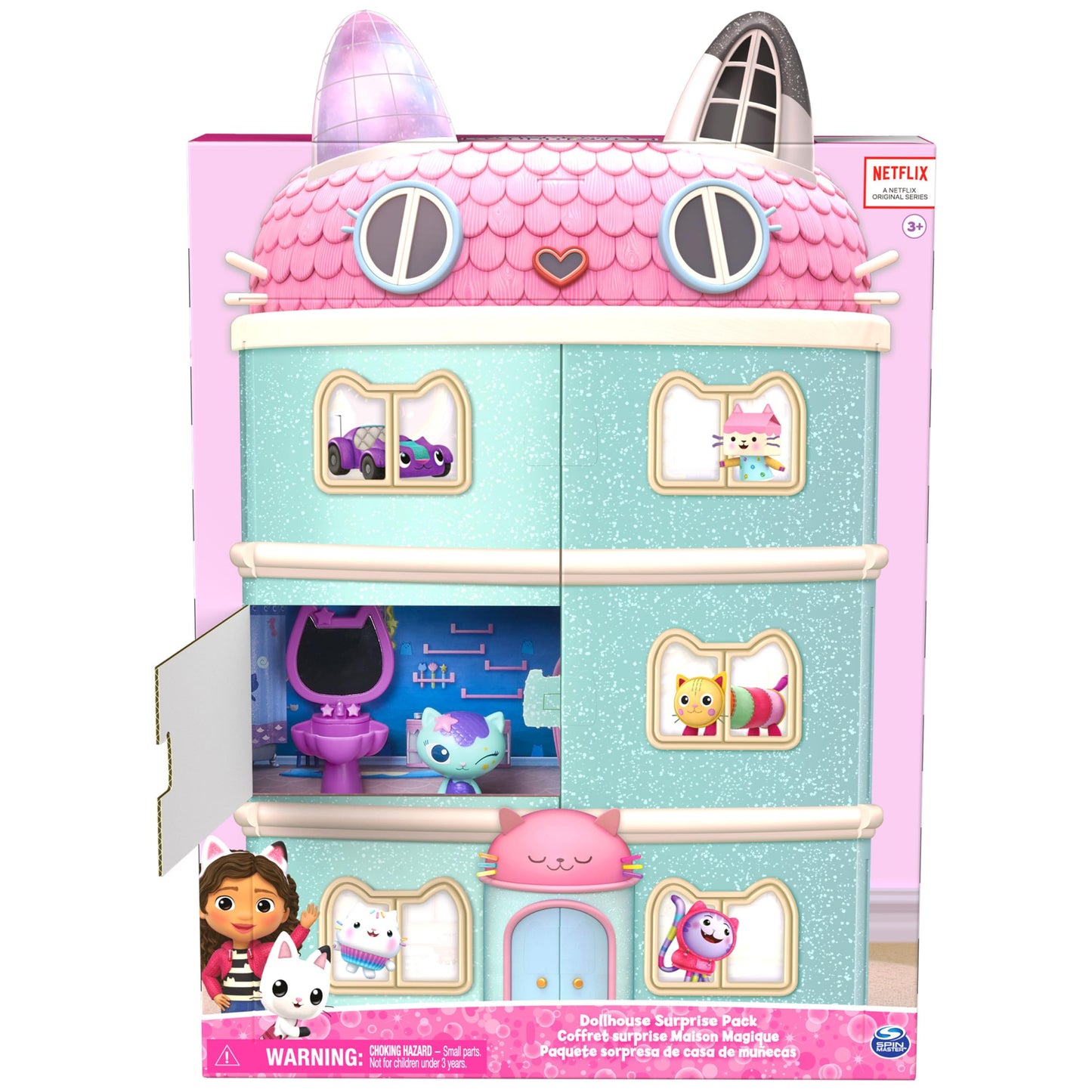 Gabby's Dollhouse, Surprise Pack, (Amazon Exclusive) Toy Figures and Dollhouse Furniture, Kids Toys for Girls and Boys Ages 3 and up