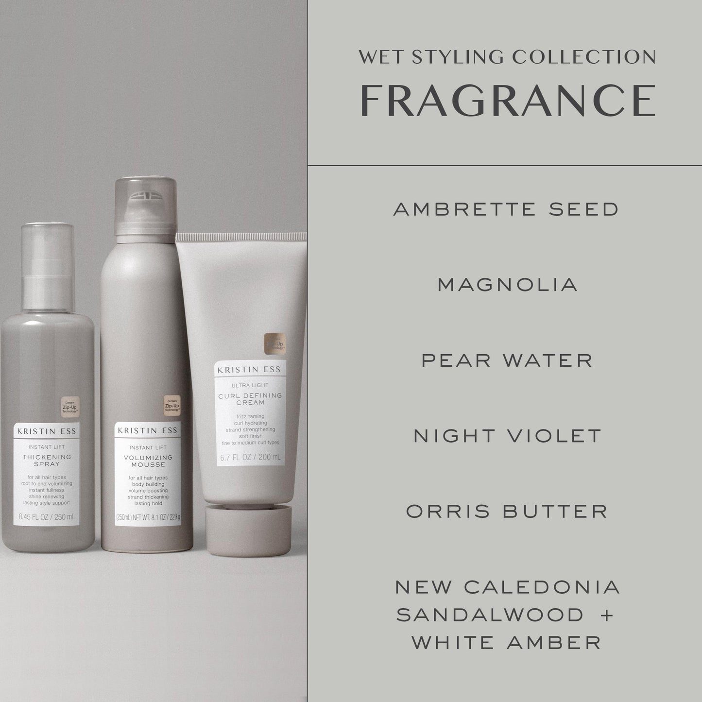 Kristin Ess Instant Lift Volumizing Mousse with Castor Oil - Boosts Volume, Thickens, Adds Body & Lasting Hold for Curly, Wavy & Straight Hair, 8.1 Oz