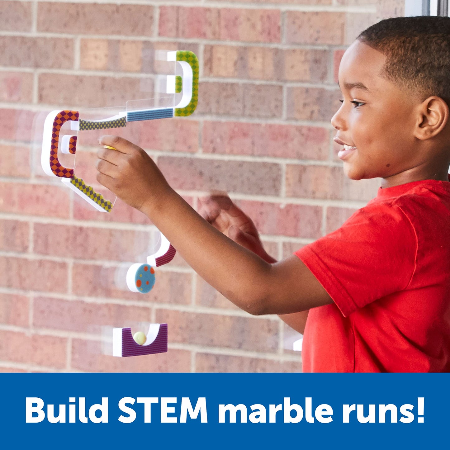 Learning Resources STEM Explorers Marble Runners - 18-Piece STEM Toy Set for Kids Ages 5+ - Fun Marble Run, Brain Teaser & Learning Game