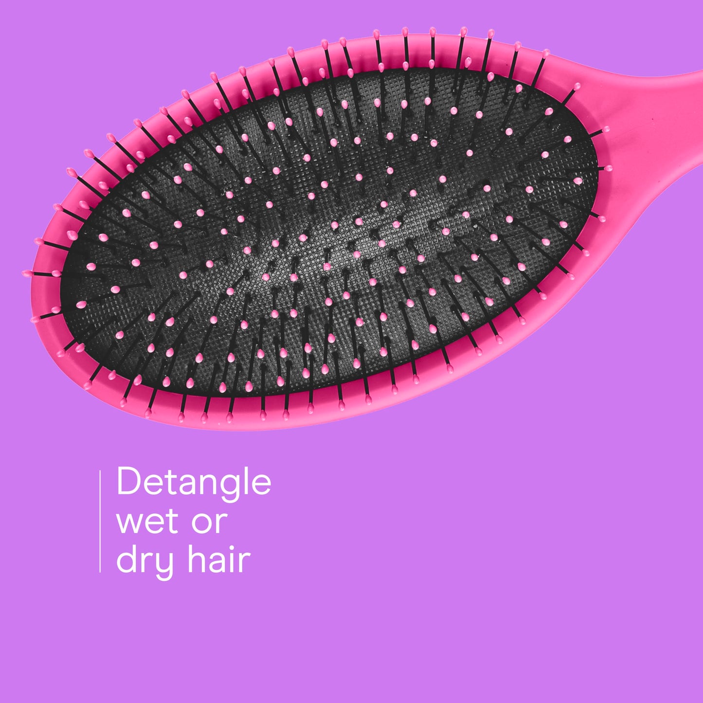 Conair Detangling Hair Brush Set 3 Pack, For Wet, Dry and All Hair Types, Detangling Brushes for Women in Blue, Pink, and Gray