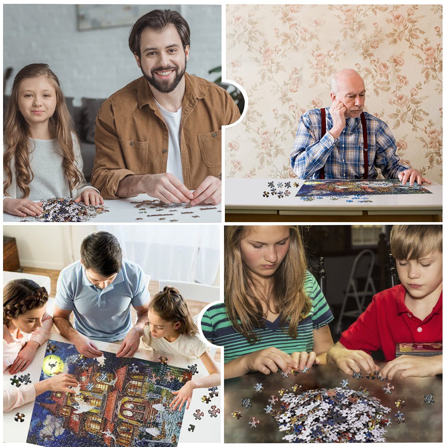 500 Piece Puzzles for Adults, Halloween Fright Night 500 Pieces Jigsaw Puzzles for Adults, Halloween Decoration for Family Party Holiday