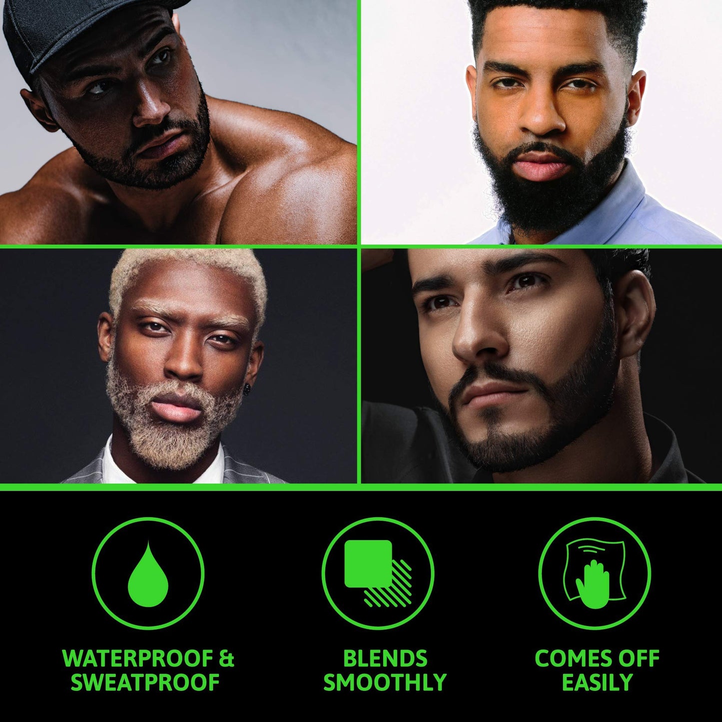 BEST Beard & Hair Filler Pen with Brush – Instantly Fill Thin Spots & Patches for Perfect Beard & Hairline – Waterproof, Vegan, Vitamin E Formula