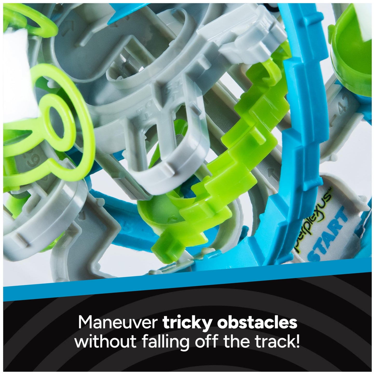 Perplexus Rebel 3D Maze Game Brain Teaser Gravity Puzzle Ball | Cool Stuff Adult Toy | Anxiety Relief Items | Sensory Toys for Adults & Kids Ages 8+