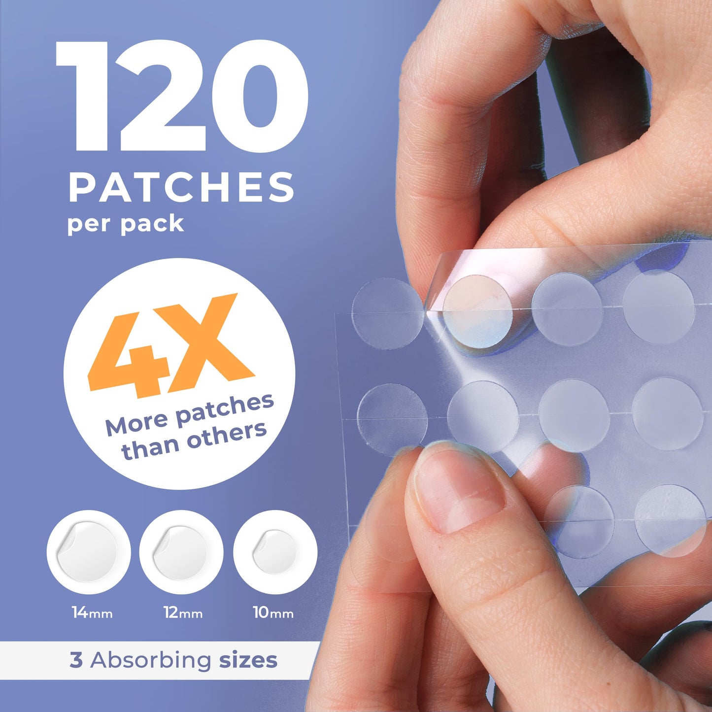 PatchRx Salicylic Acne Patches with Tea Tree Oil, 120 Pack – Zit & Pimple Stickers for Face Skincare, Salicylic Acid Dots