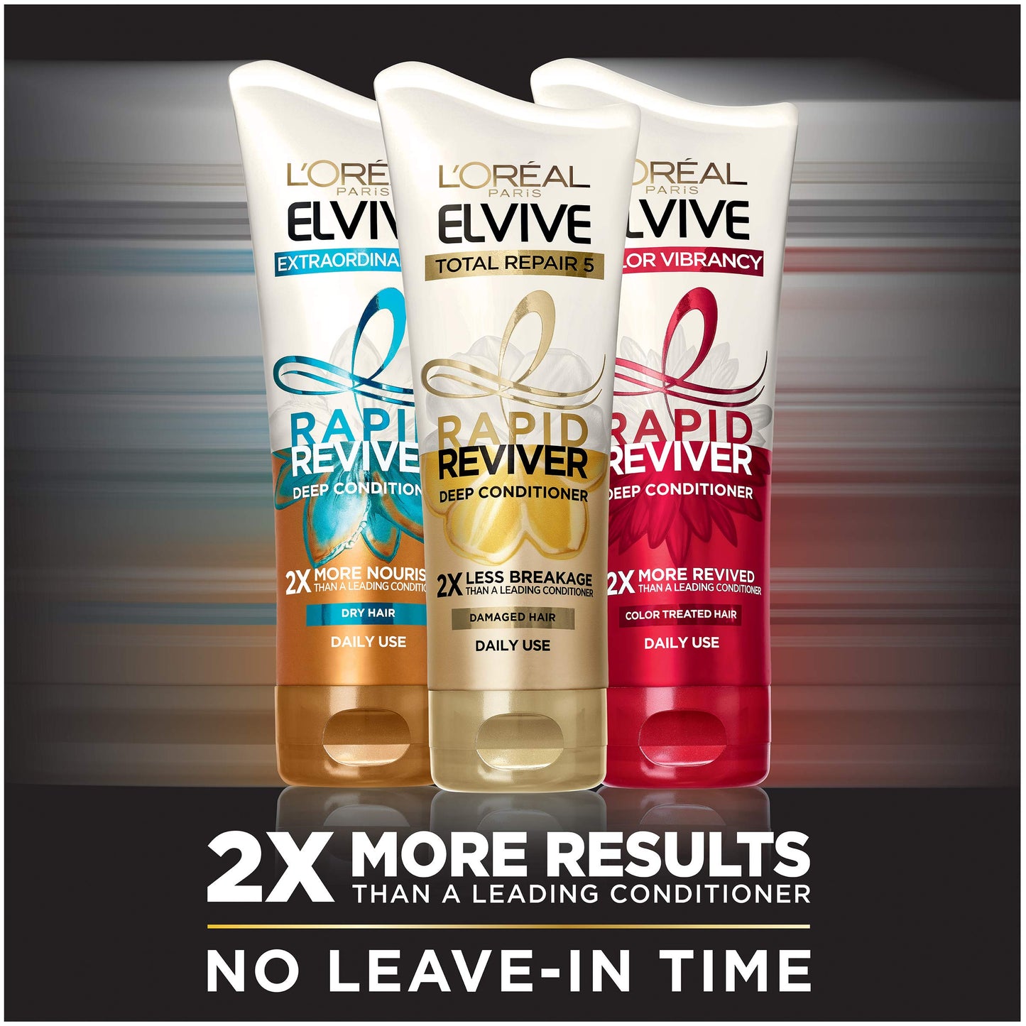 L’Oréal Paris Elvive Color Vibrancy Rapid Reviver Deep Conditioner, for Color-Treated Hair, Repairs Damage with Serum & Antioxidants, 6 oz
